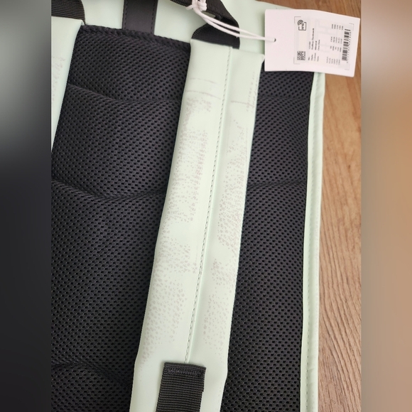 RAINS Hooded Puffer Loop Vest in Mineral with FREE Matching Backpack - Picture 13 of 15